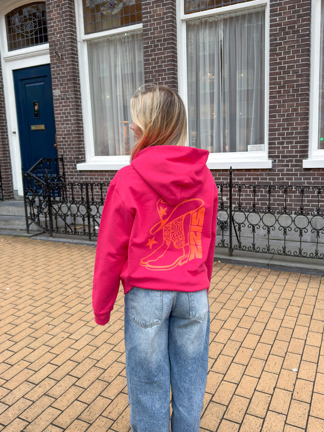 The Cowboy Hoodie Pink