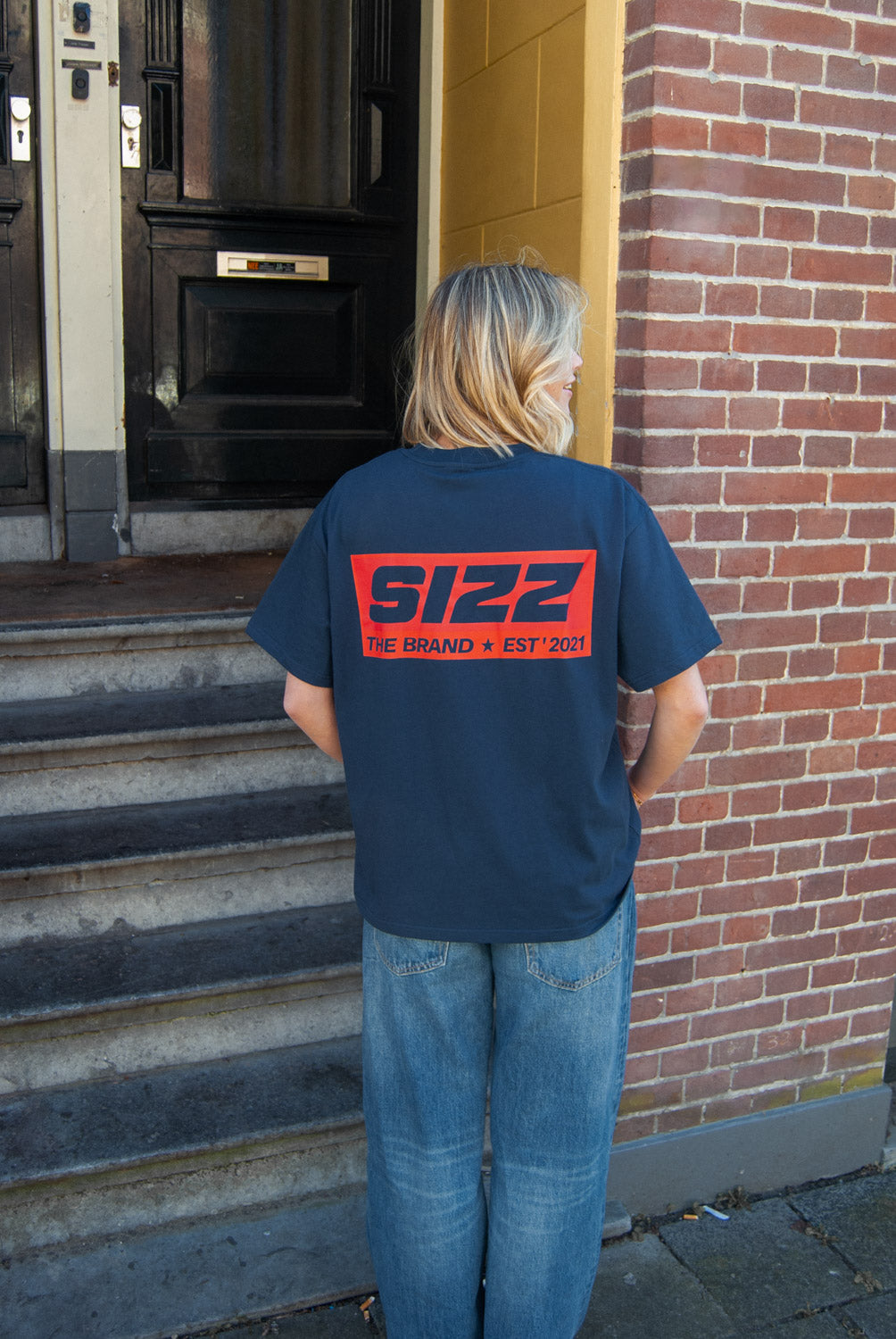 SIZZ Box T-shirt Navy