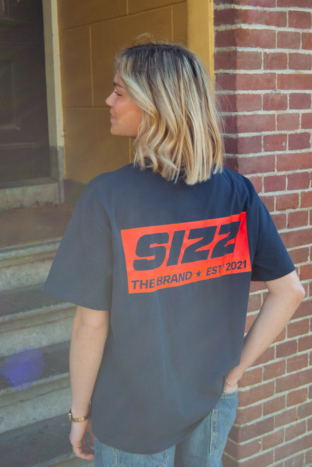 SIZZ Box T-shirt Navy