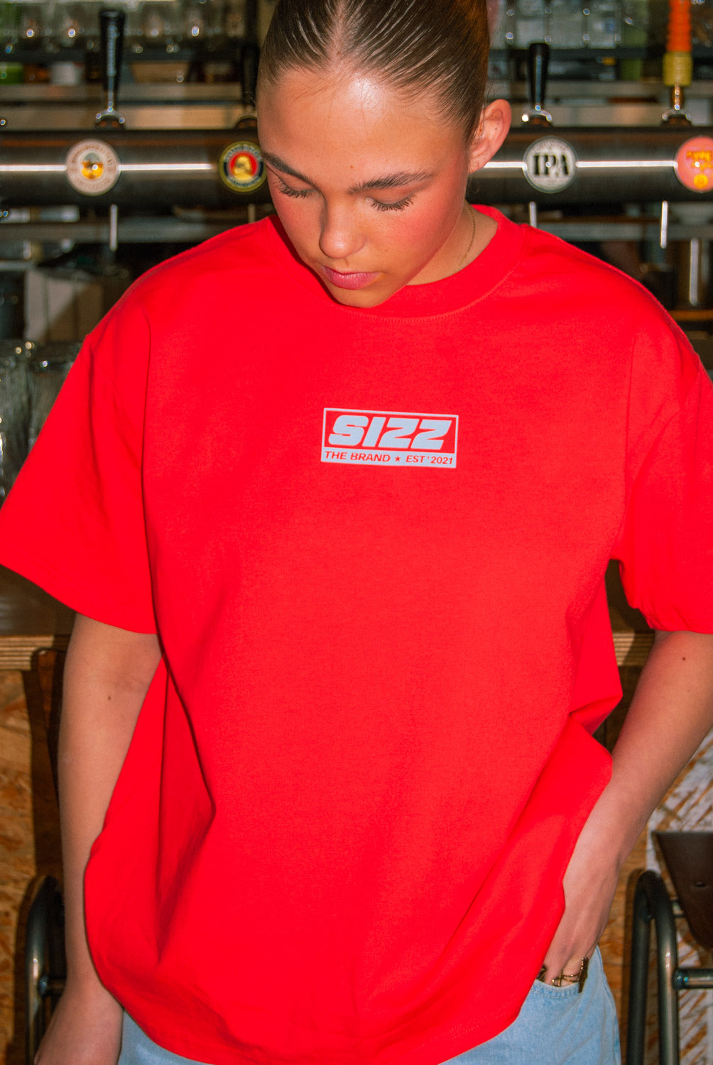 SIZZ Box T-Shirt Rot