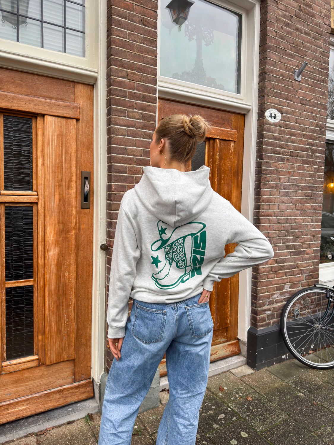 The Cowboy Kapuzenpullover Grau