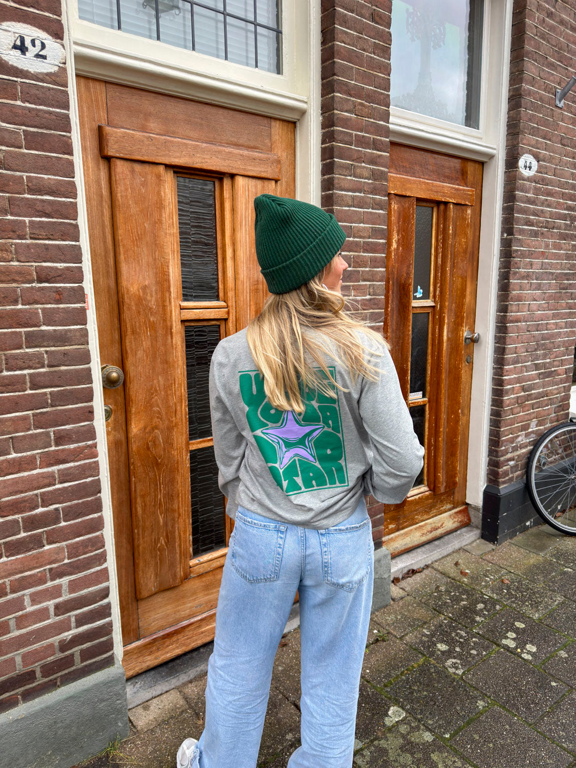 The Star Langarmshirt Grau