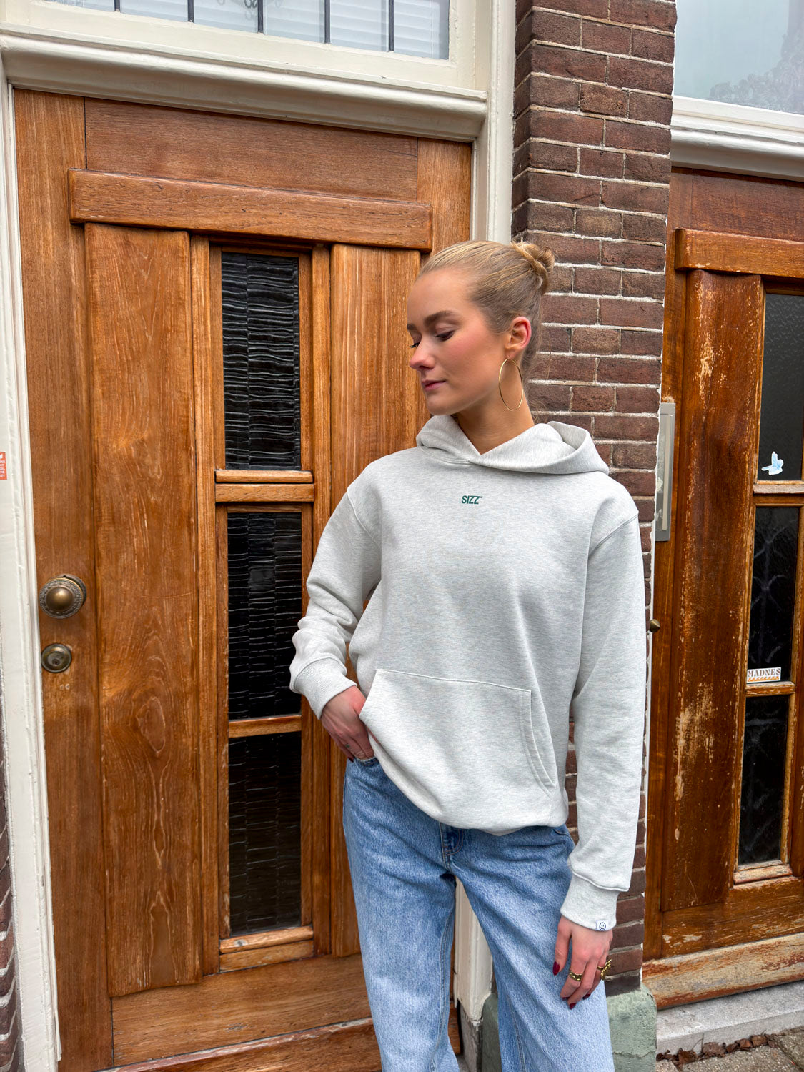The Cowboy Kapuzenpullover Grau