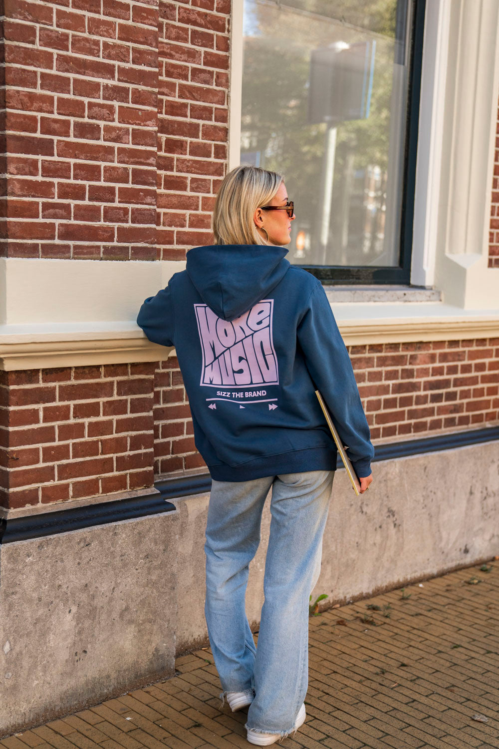 More Music Kapuzenpullover Blau