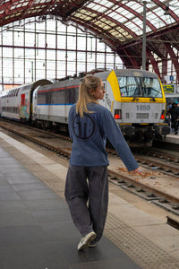 Badge Longsleeve Blauw