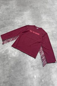 SIZZ THE BRAND Longsleeve Fringes Burgundy