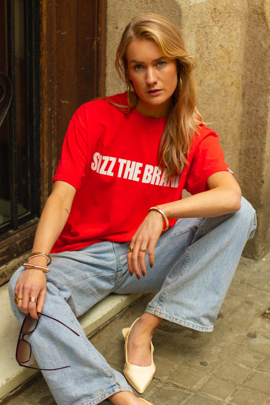 SIZZ THE BRAND T-shirt Red
