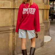 UNITED BY STYLE Longsleeve Red
