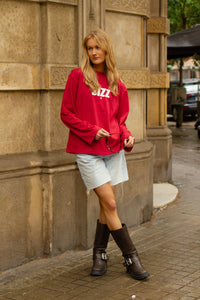 UNITED BY STYLE Langarmshirt Rot