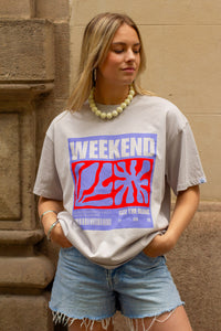 Weekend At Sea T-shirt grey