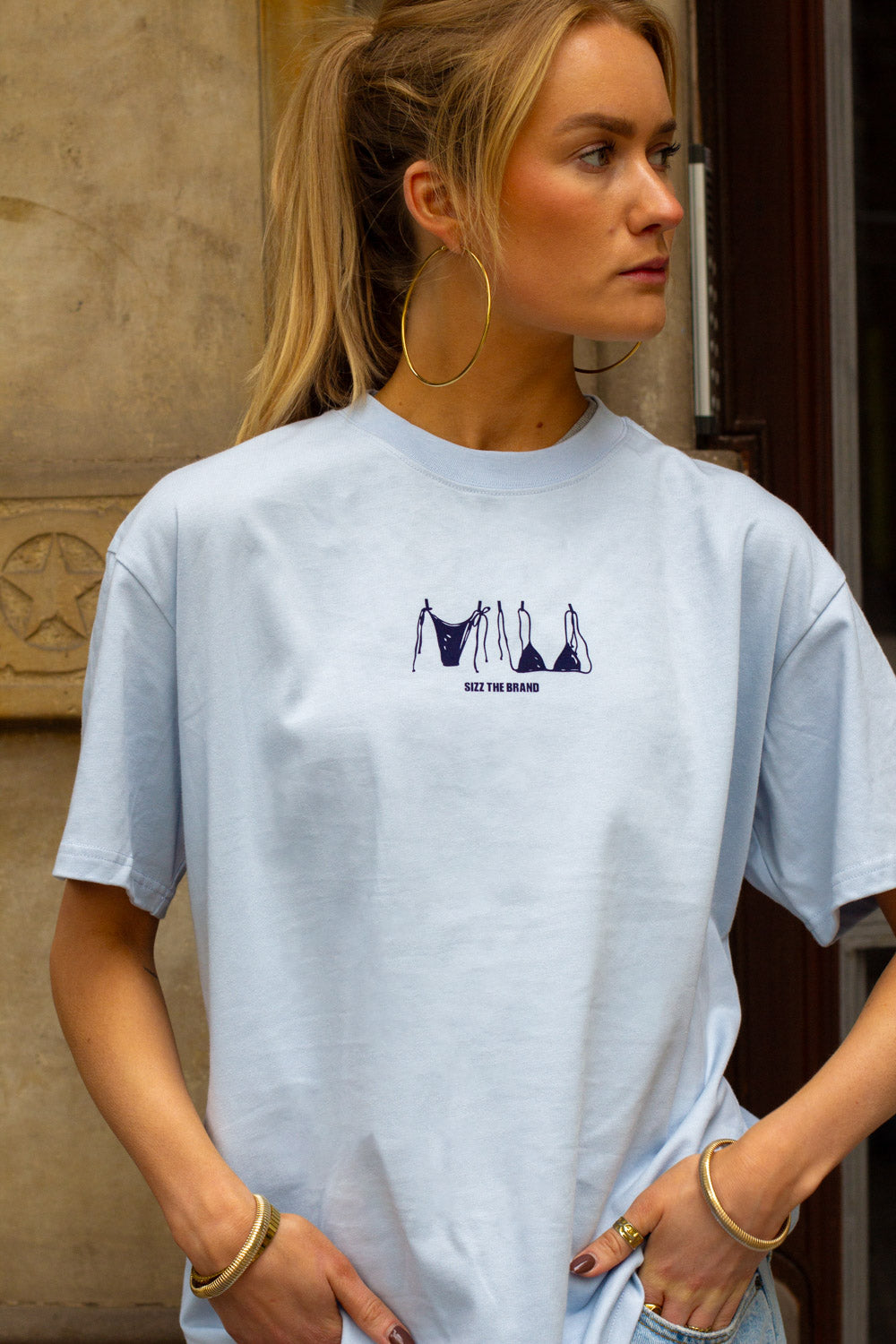 Bikini T-shirt Light Blue