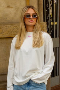 Weekend At Sea Longsleeve White