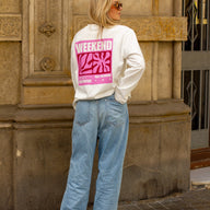 Weekend At Sea Longsleeve White