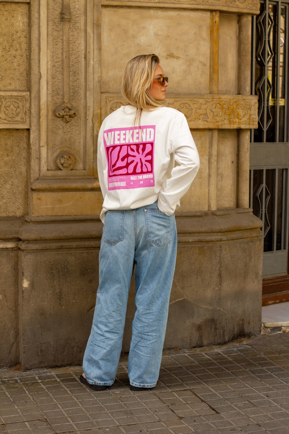 Weekend At Sea Longsleeve White