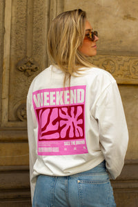 Weekend At Sea Longsleeve White