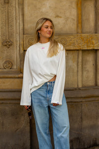 Weekend At Sea Longsleeve White