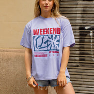 Weekend At Sea T-shirt Lilac