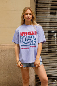 Weekend At Sea T-shirt Lilac