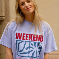Weekend At Sea T-shirt Lilac
