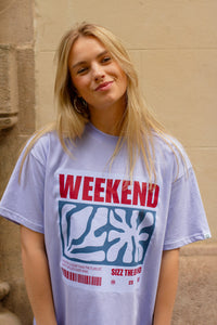 Weekend At Sea T-shirt Lilac