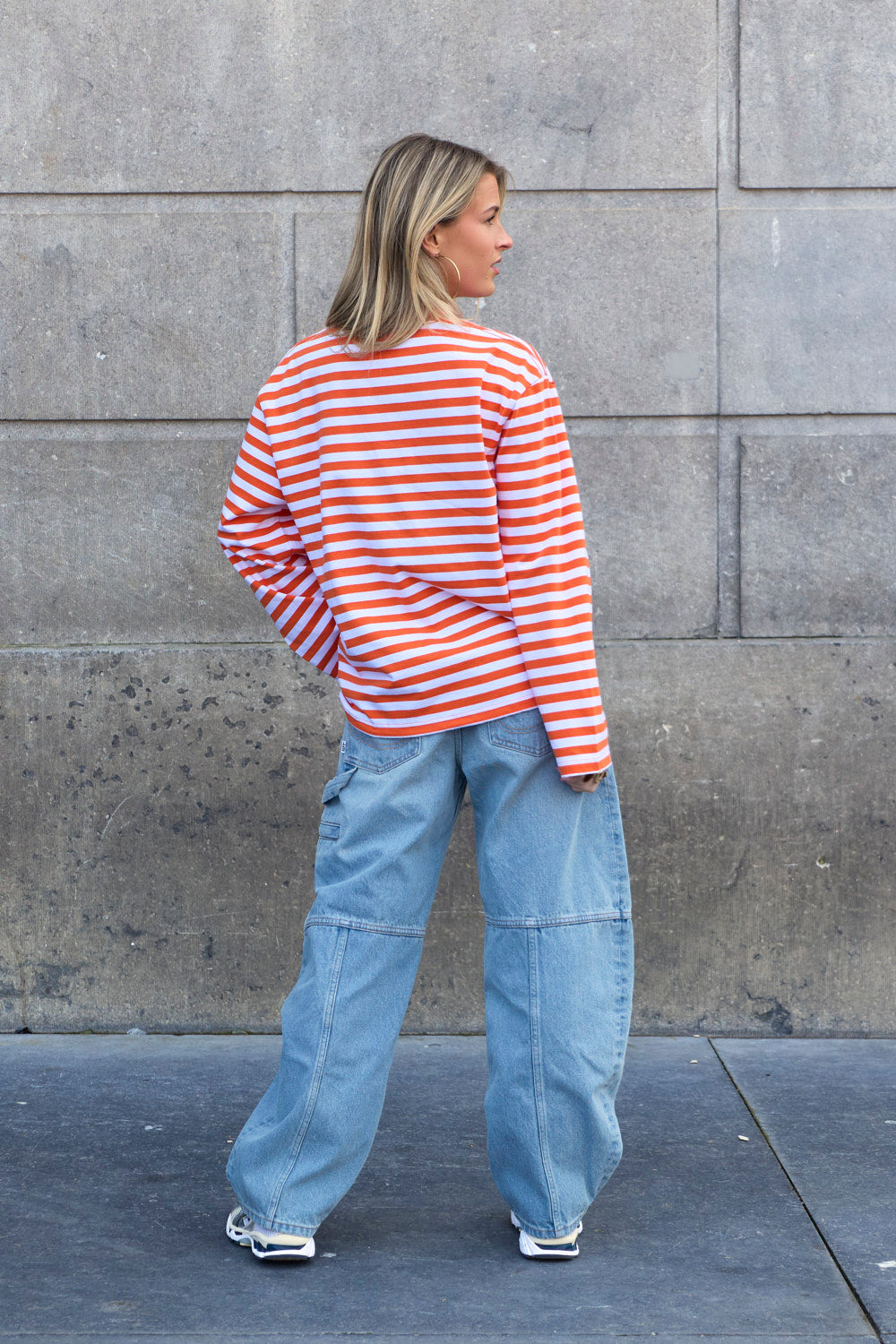 Classic Striped Longsleeve Oranje
