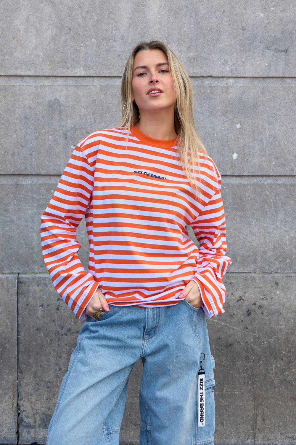 Classic Striped Longsleeve Oranje