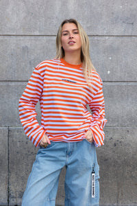 Classic Striped Longsleeve Oranje
