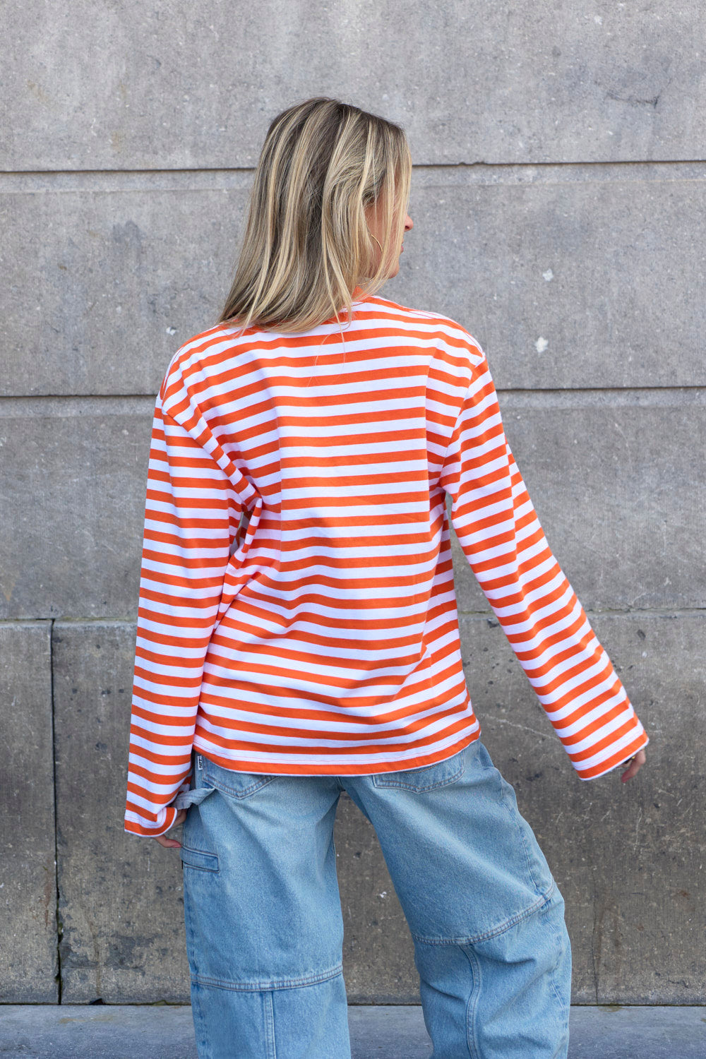 Classic Striped Longsleeve Oranje