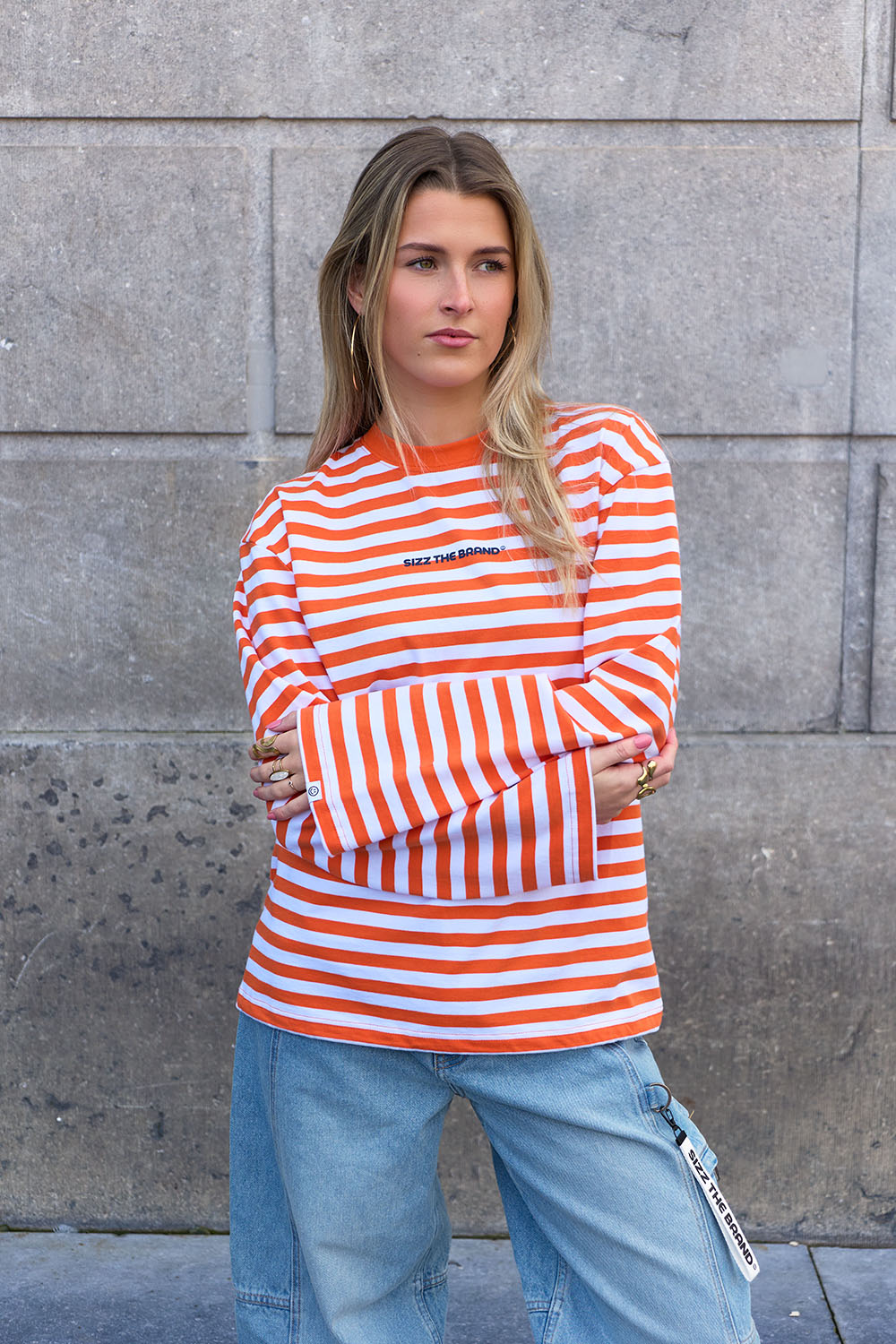 Classic Striped Longsleeve Oranje