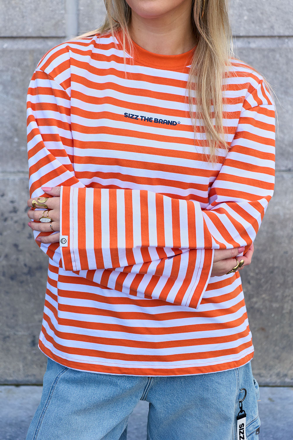 Classic Striped Longsleeve Oranje