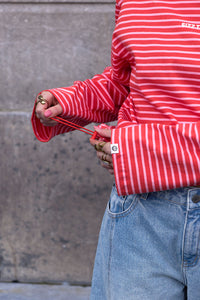 Classic Striped Longsleeve Roze