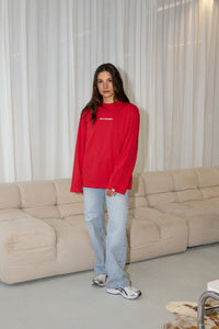 Classic Striped Longsleeve Red