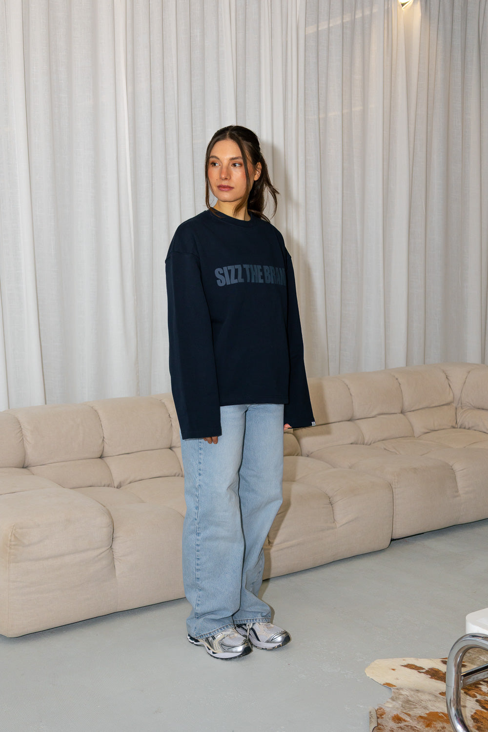 SIZZ THE BRAND Sweater Navy