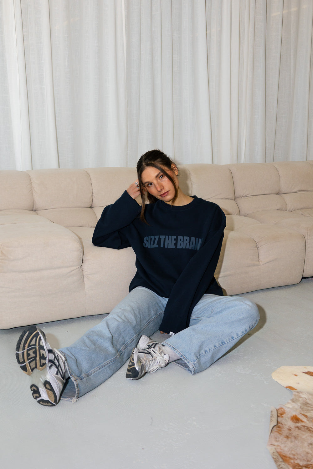 SIZZ THE BRAND Sweater Navy