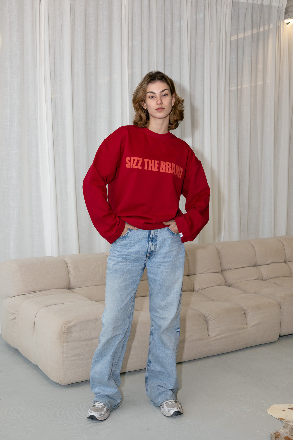 SIZZ THE BRAND Pullover Rot