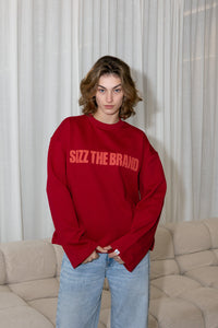 SIZZ THE BRAND Pullover Rot