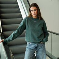 Self-Care Club Sweater Green