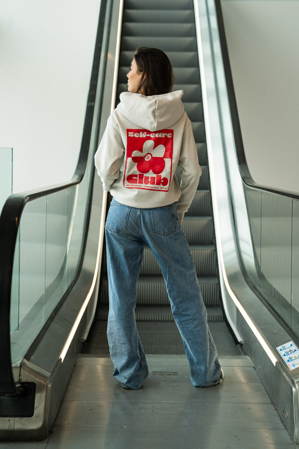 Self-Care Club Hoodie Grey