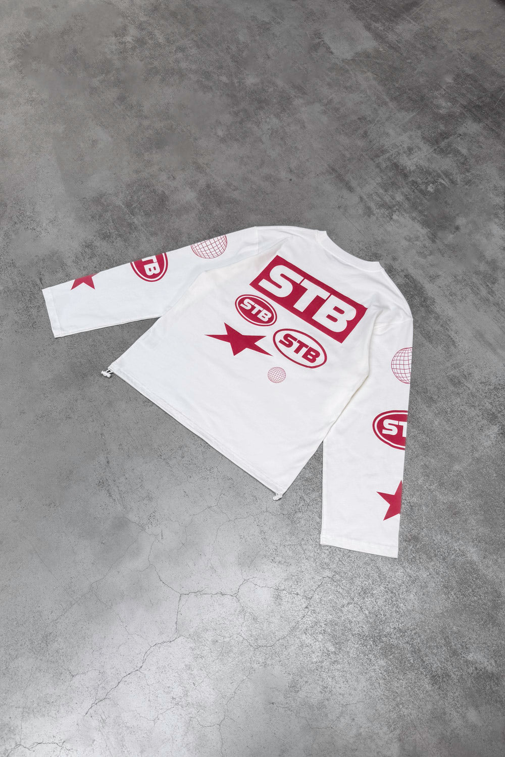 STB Signal Langarmshirt Weiß