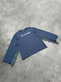 SIZZ THE BRAND Longsleeve Fringes Blue