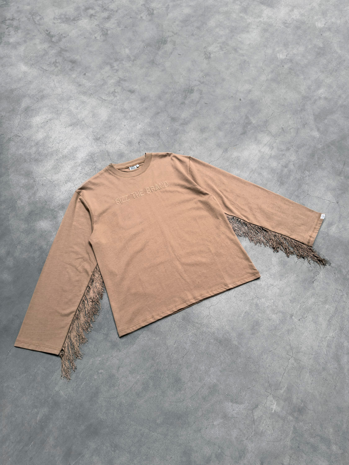 SIZZ THE BRAND Longsleeve Fringes Brown