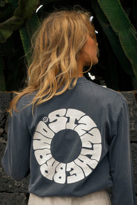 Global Langarmshirt Denim