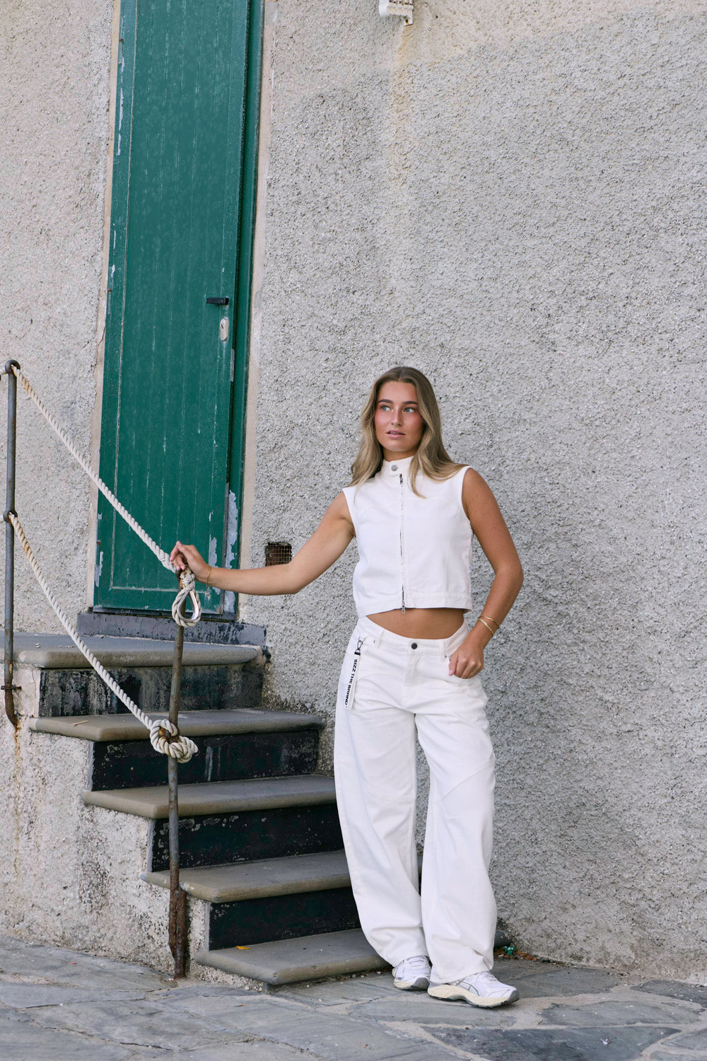 Wave Jeans White