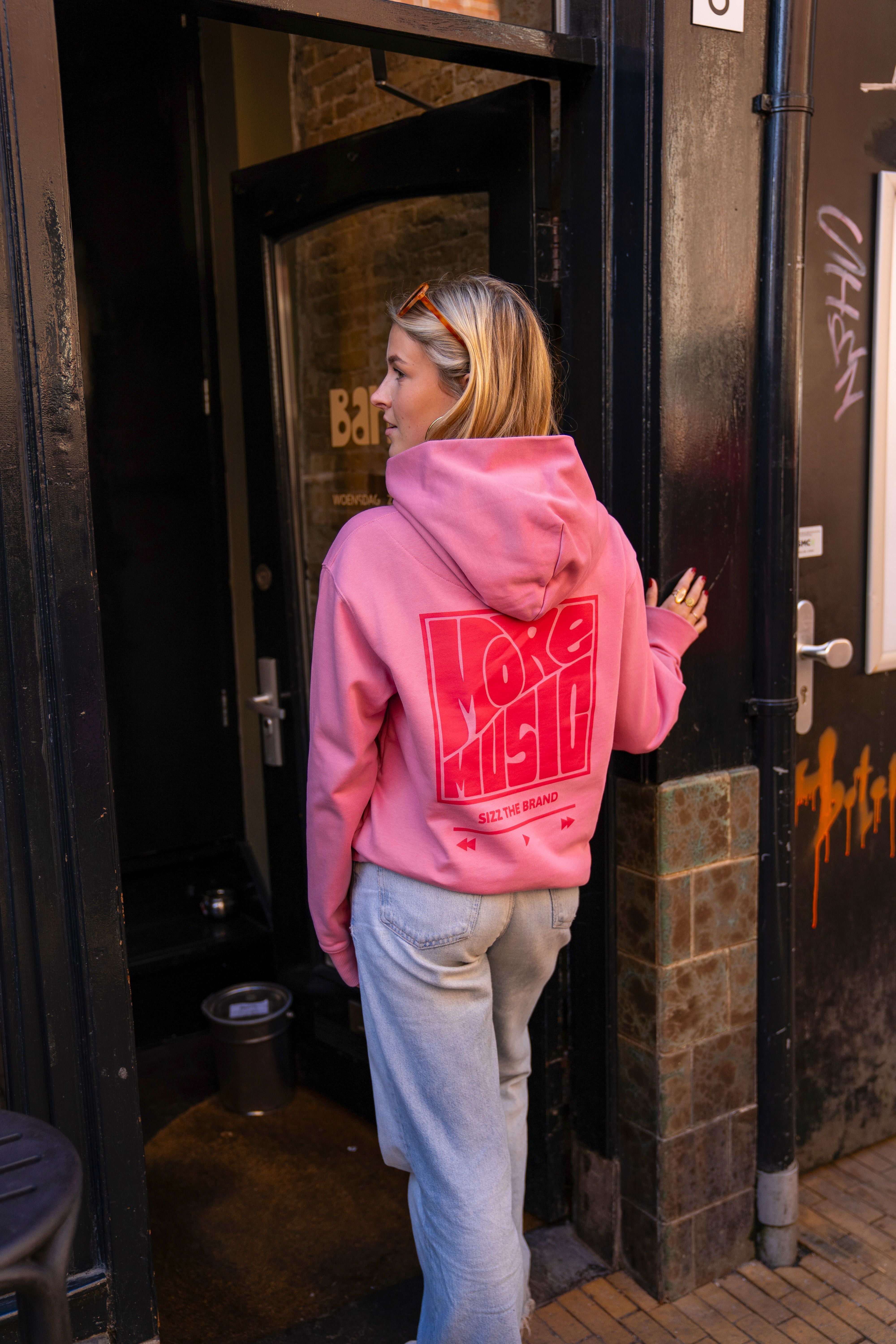 More Music Hoodie Pink