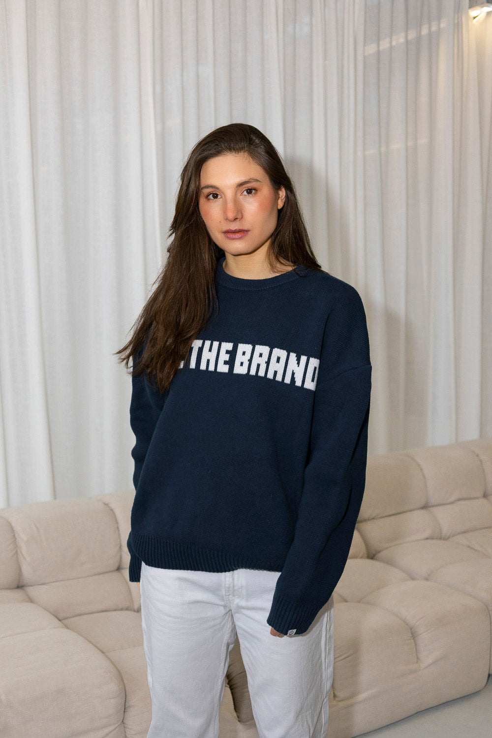 SIZZ THE BRAND Knit Sweater Navy