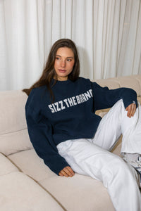 SIZZ THE BRAND Knit Sweater Navy
