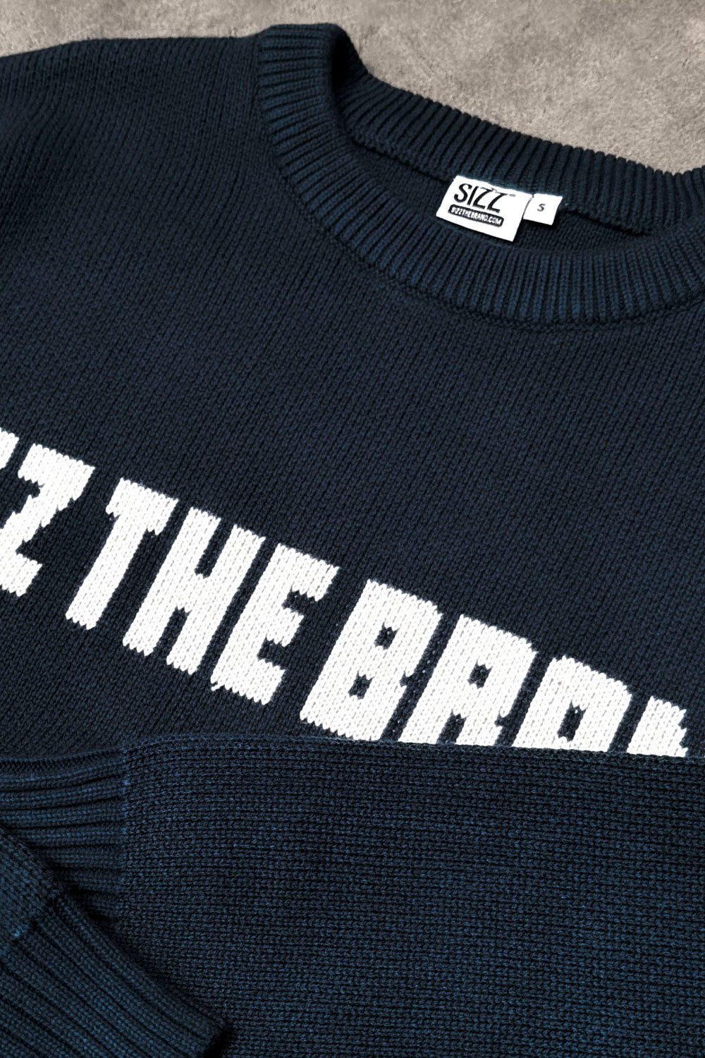 SIZZ THE BRAND Knit Sweater Navy