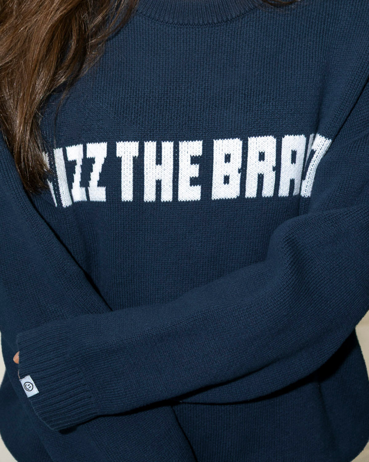 SIZZ THE BRAND Knit Sweater Navy