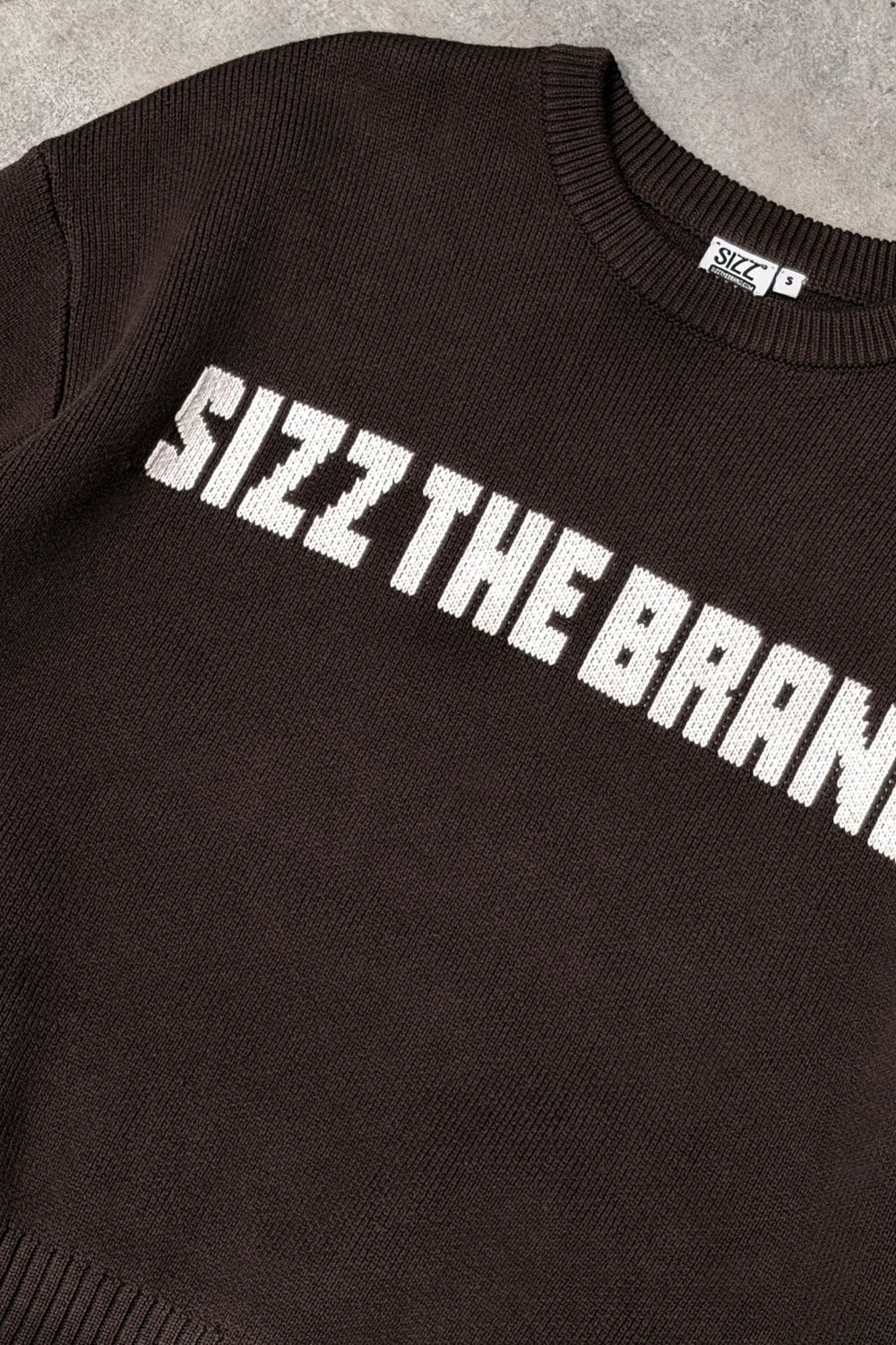 SIZZ THE BRAND Knit Sweater Brown