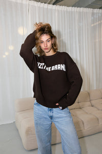 SIZZ THE BRAND Knit Sweater Brown